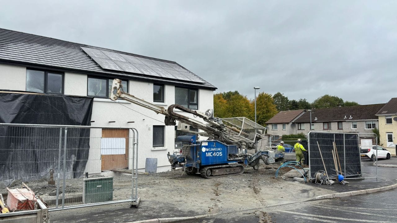 Lisnafin aprtaments, Strabane, Geothermal energy
